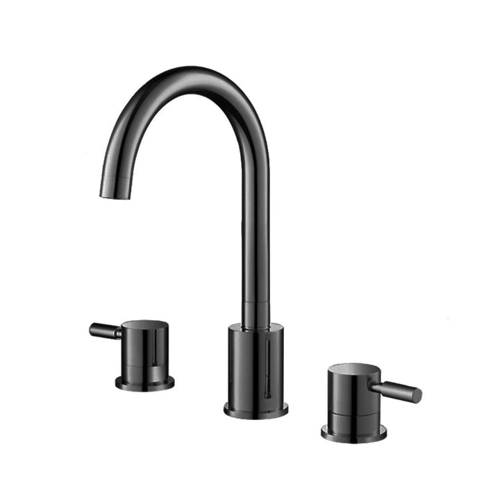 Serie 100 Tub Faucet - Widespread - 8" Brass/Matt Black