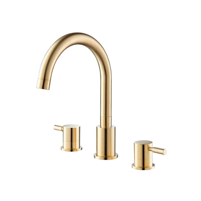 Serie 100 Tub Faucet - Widespread - 8" Brass/Satin Brass