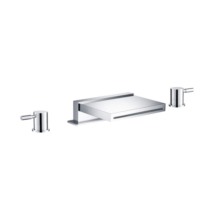 Serie 100 Tub Faucet - Widespread - 7" Brass/Polished Chrome