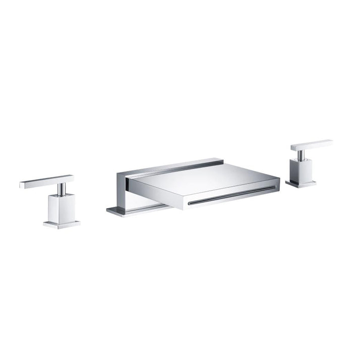 Serie 150 Tub Faucet - Widespread - 8" Brass/Polished Chrome