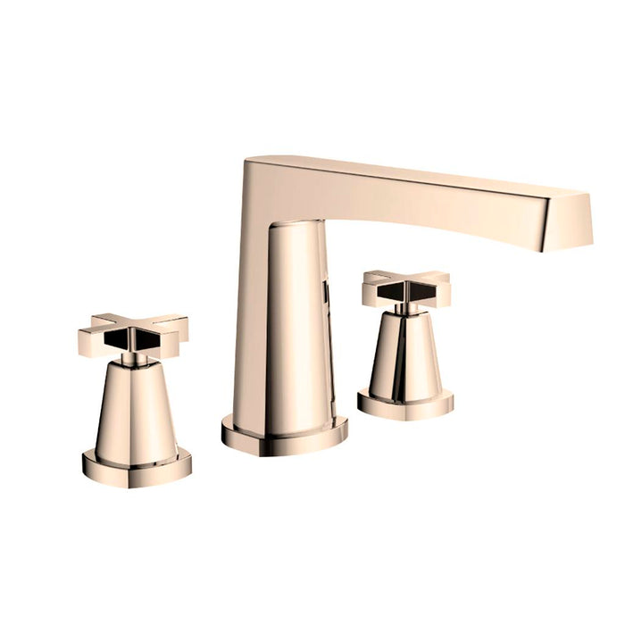 Serie 240 Tub Faucet - Widespread - 14" Brass/Polished Nickel