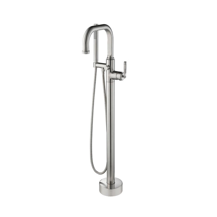 Serie 250 Tub Faucet - Floor Mount - 40" Brass/Brushed Nickel