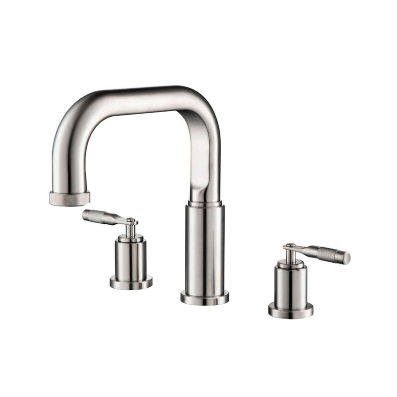 Serie 250 Complete Tub Faucet - Widespread - 8" Brass/Brushed Nickel