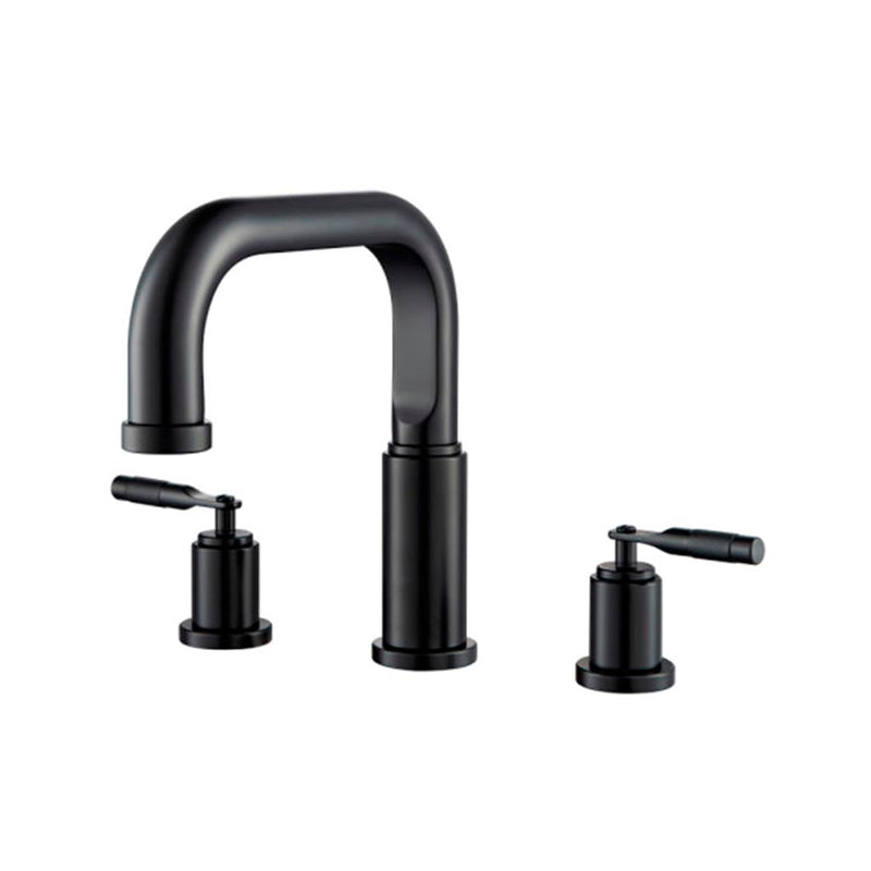 Serie 250 Complete Tub Faucet - Widespread - 8" Brass/Matt Black