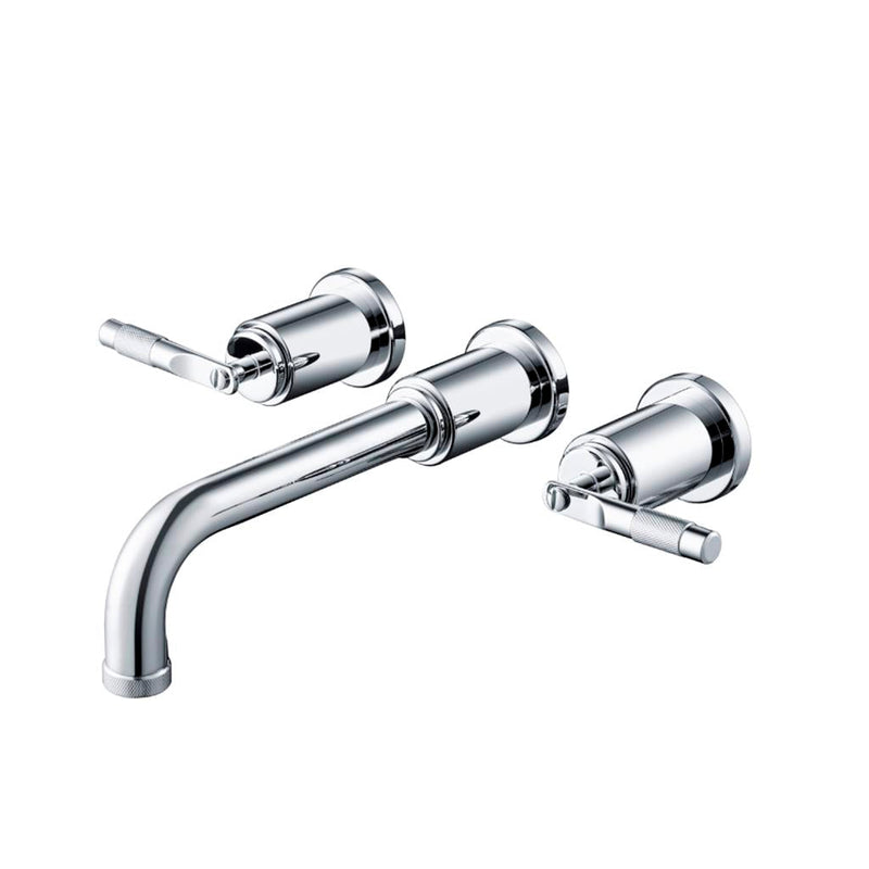 Serie 250 Complete Tub Faucet - Widespread-Wall Mount - 8" Brass/Polished Chrome