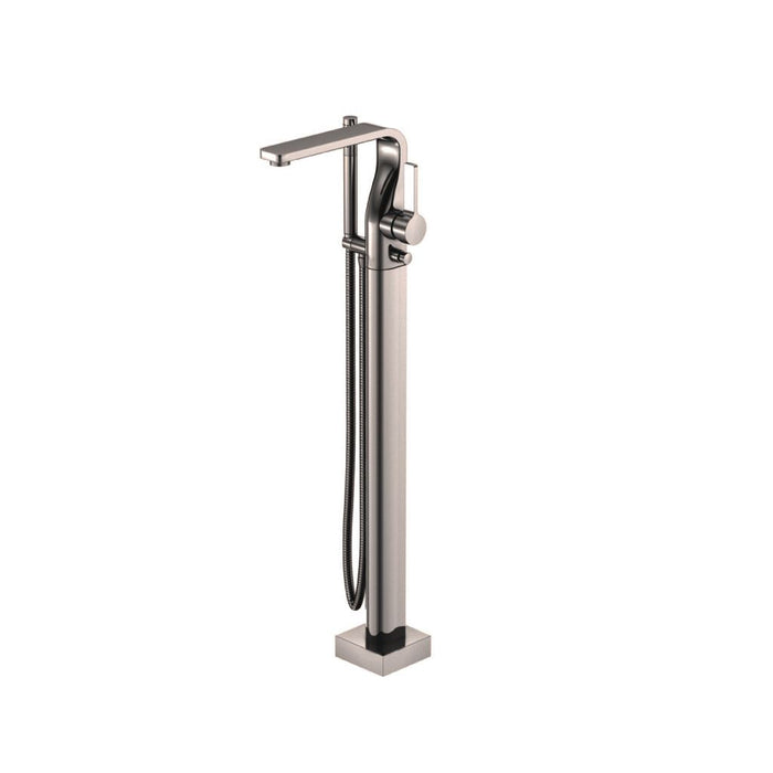 Serie 260 Tub Faucet - Floor Mount - 36" Brass/Brushed Nickel