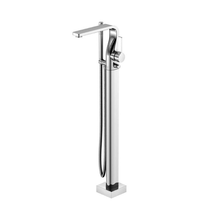 Serie 260 Tub Faucet - Floor Mount - 36" Brass/Polished Chrome