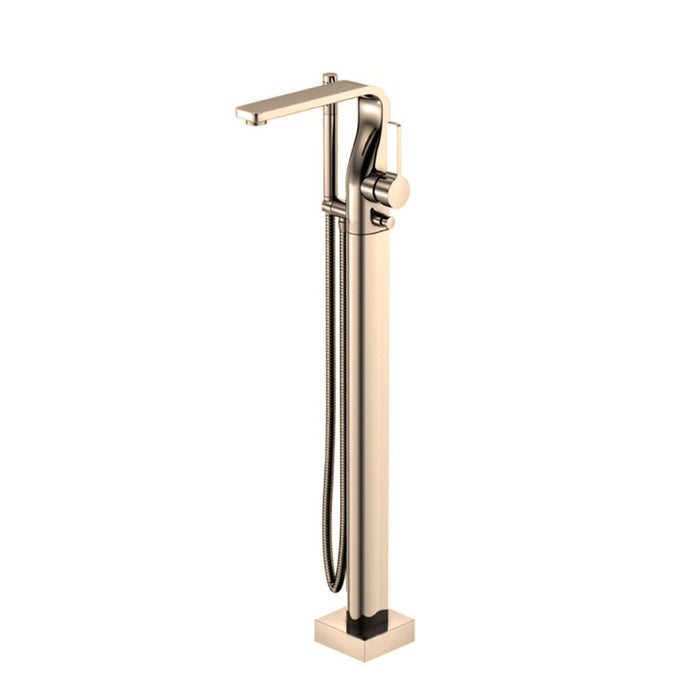 Serie 260 Tub Faucet - Floor Mount - 36" Brass/Polished Nickel