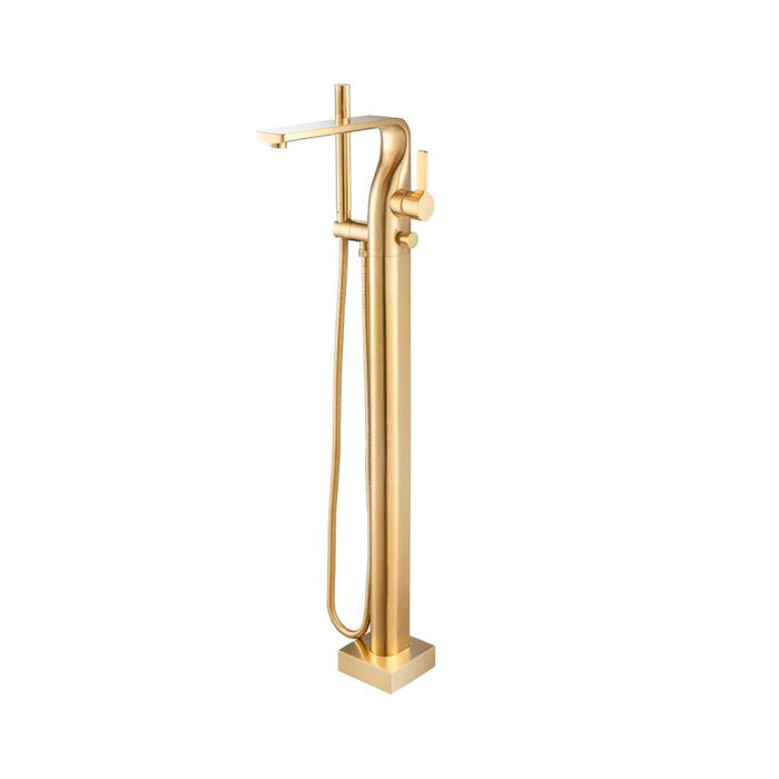 Serie 260 Tub Faucet - Floor Mount - 36" Brass/Satin Brass
