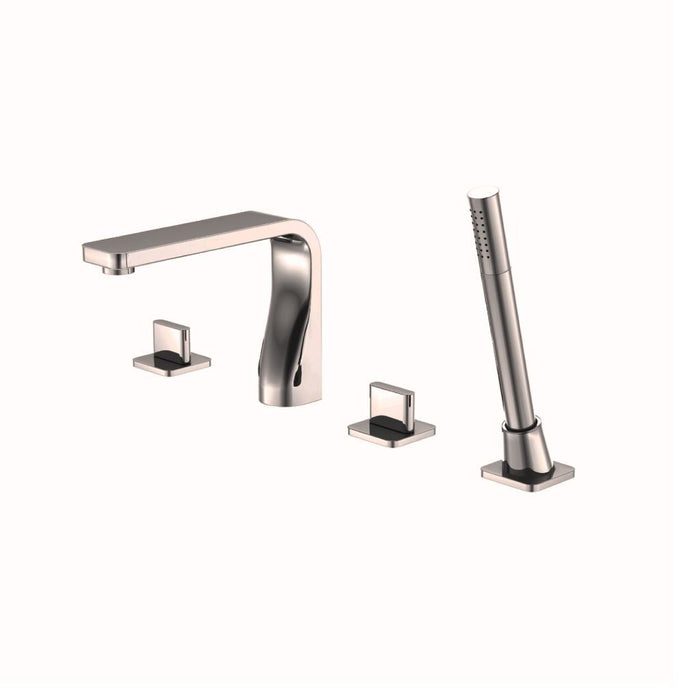 Serie 260 Tub Faucet - Widespread - 9" Brass/Brushed Nickel