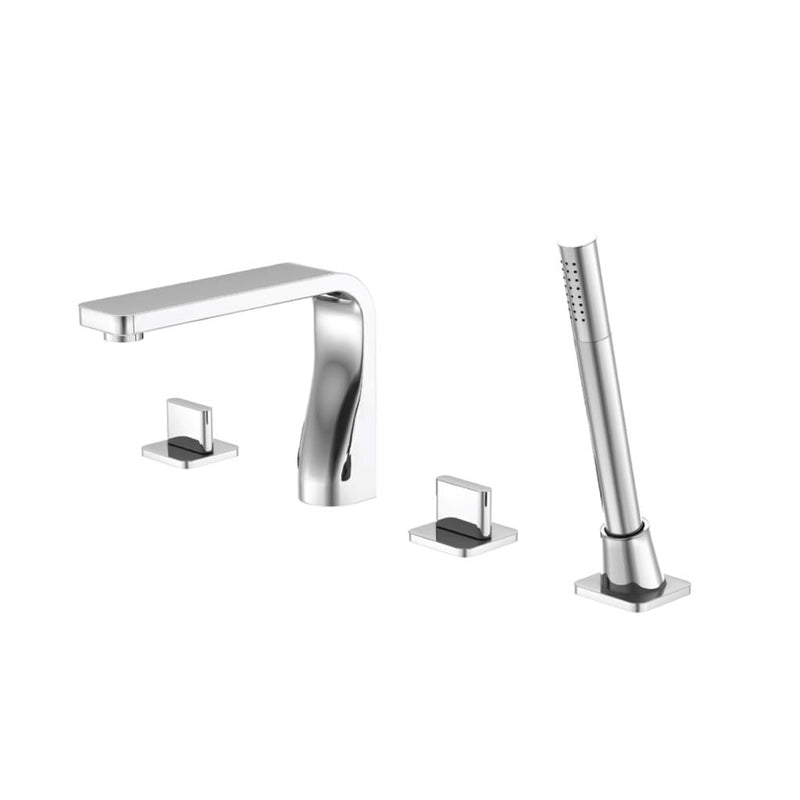 Serie 260 Hand Shower Complete Tub Faucet - Built-In - 14" Brass/Polished Chrome