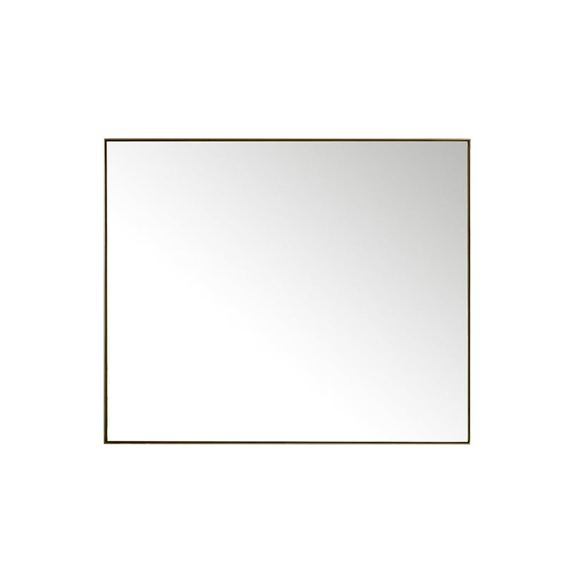 Rohe Square Vanity Mirror - Wall Mount - 48" Brass/Glass/Champagne Brass