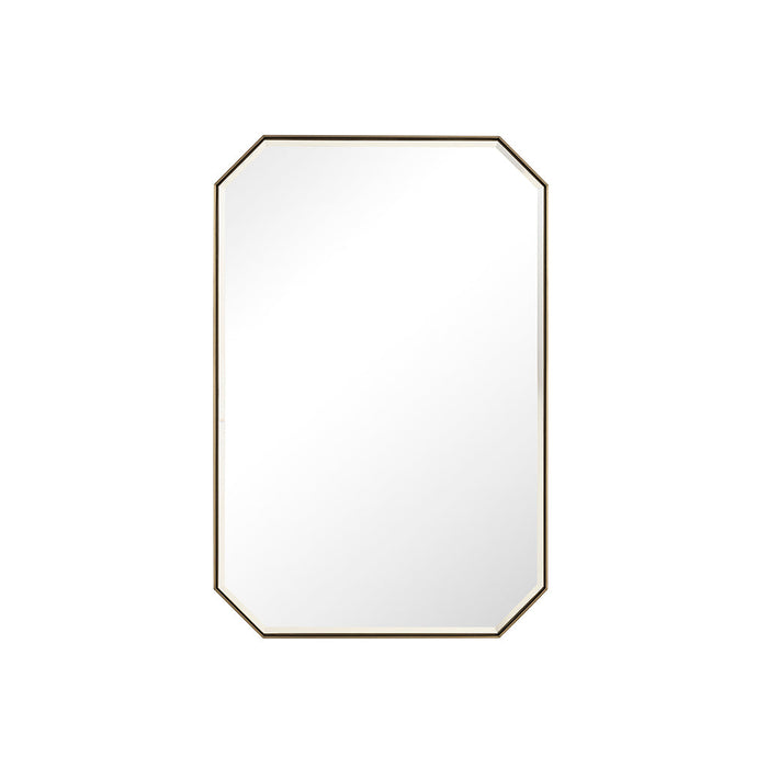 Rohe Octagonal Vanity Mirror - Wall Mount - 24" Brass/Glass/Champagne Brass