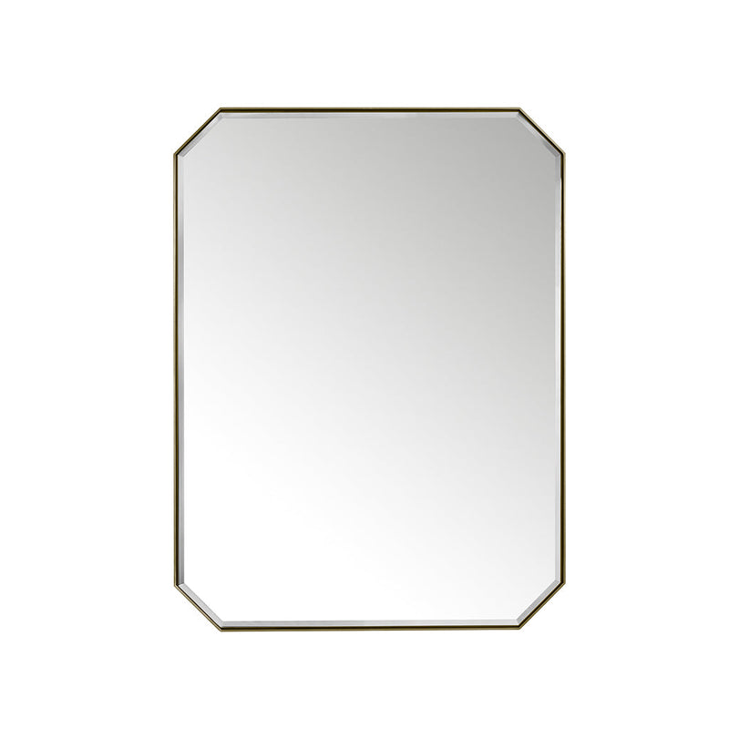 Rohe Octagonal Vanity Mirror - Wall Mount - 30" Brass/Glass/Champagne Brass