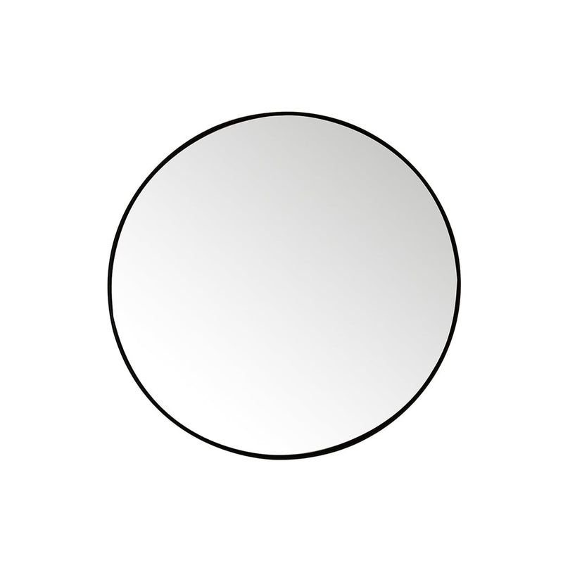 Rohe Round Vanity Mirror - Wall Mount - 30" Brass/Glass/Matt Black