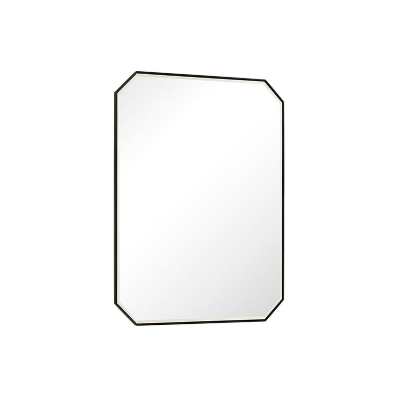 Rohe Octagonal Vanity Mirror - Wall Mount - 30" Brass/Glass/Matt Black