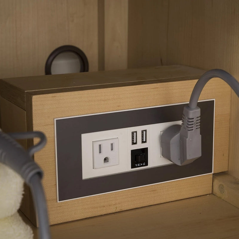 Columbia 4 Doors And 3 Drawers Bathroom Vanity with Stone Sink - Floor Mount - 72" Wood/Steel/Ash Gray/Brushed Nickel - Last Unit Special Offer