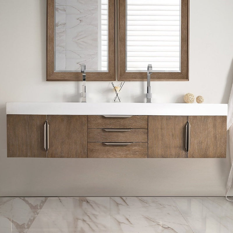 Sonoma 1 Vanity - Wall Mount - 72" Wood/Oak Latte