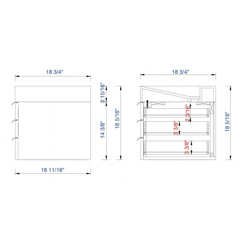 Sonoma 1 Vanity - Wall Mount - 72" Wood/Oak Latte