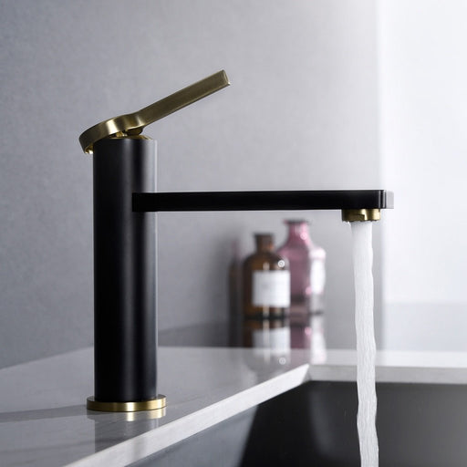 Soho Bathroom Faucet - Single Hole - 5" Brass/Matt Black/Brushed Brass