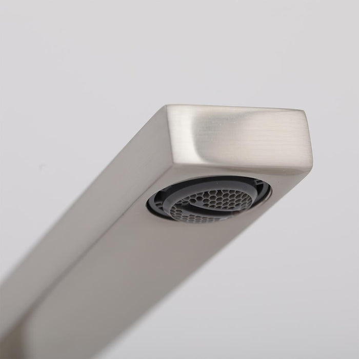 Metro Soho Bathroom Faucet - Widespread - 14" Brass/Brushed Nickel