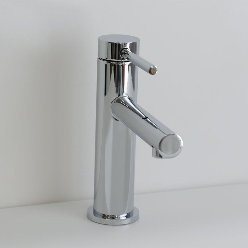 Metro Soho Thin Bathroom Faucet - Single Hole - 7" Brass/Polished Chrome