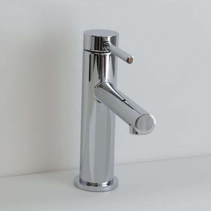 Metro Soho Thin Bathroom Faucet - Single Hole - 4" Brass/Polished Chrome