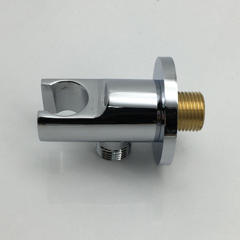 Smart Hand Shower Holder Connector - Wall Mount - 2" Brass/Polished Chrome