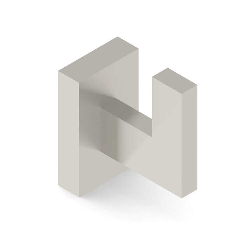 Devon Single Hook - Wall Mount - 3" Stainless Steel/Brushed Nickel