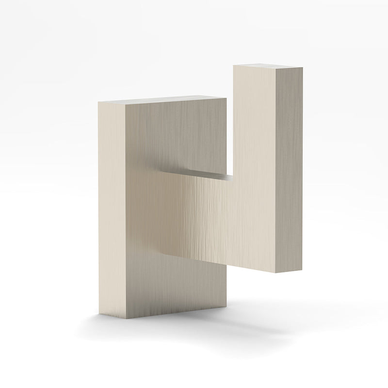 Devon Single Hook - Wall Mount - 3" Stainless Steel/Brushed Nickel