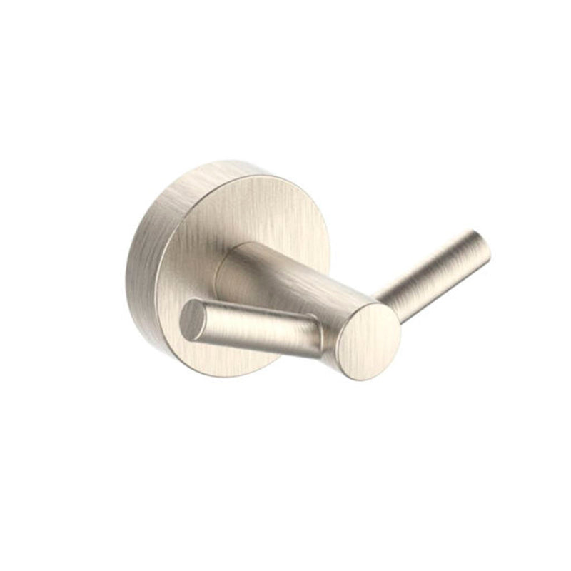 Metro Double Hook - Wall Mount - 2" Stainless Steel/Brushed Nickel
