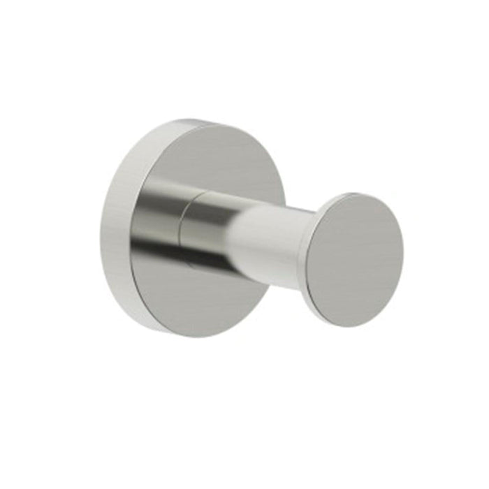 Metro Single Hook - Wall Mount - 2" Brass/Brushed Nickel