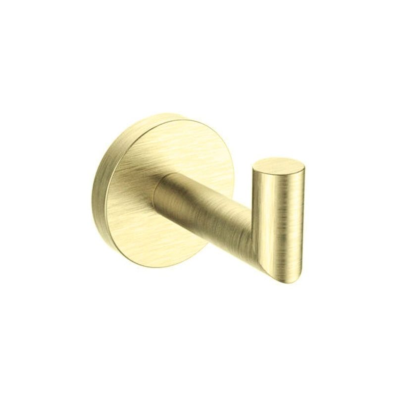 Soho Hook - Wall Mount - 3" Stainless Steel/Satin Brass