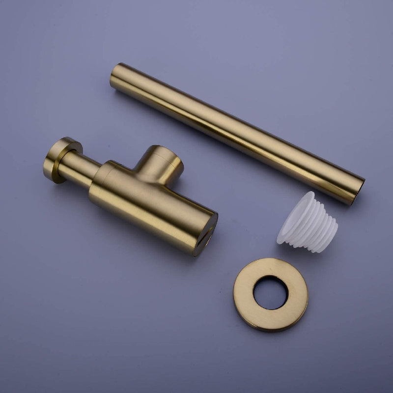 Sink Complements Bottle Sink Siphon - Under Mount - 2" Brass/Satin Brass