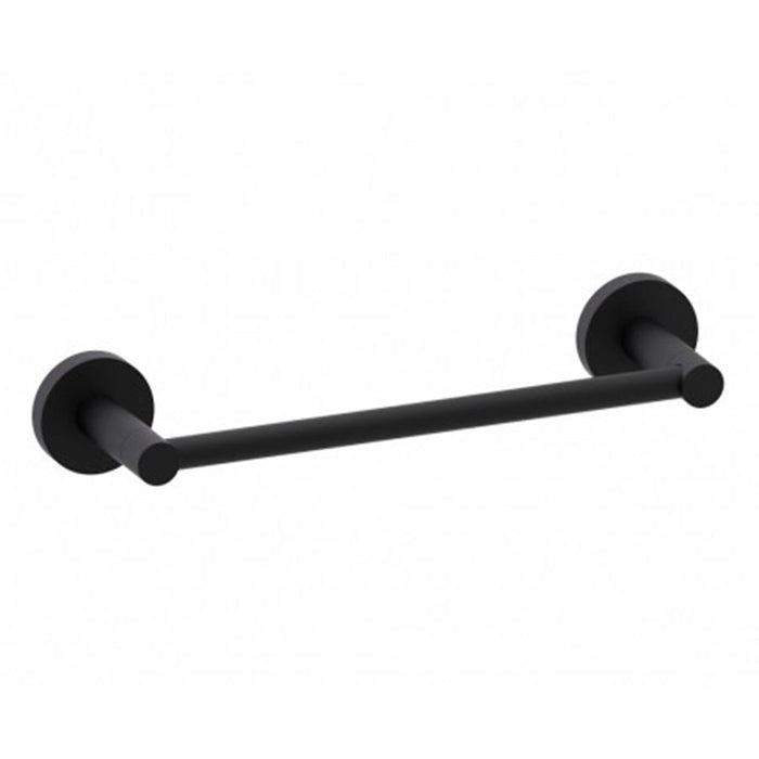 Metro Single Towel Bar - Wall Mount - 9" Brass/Matt Black