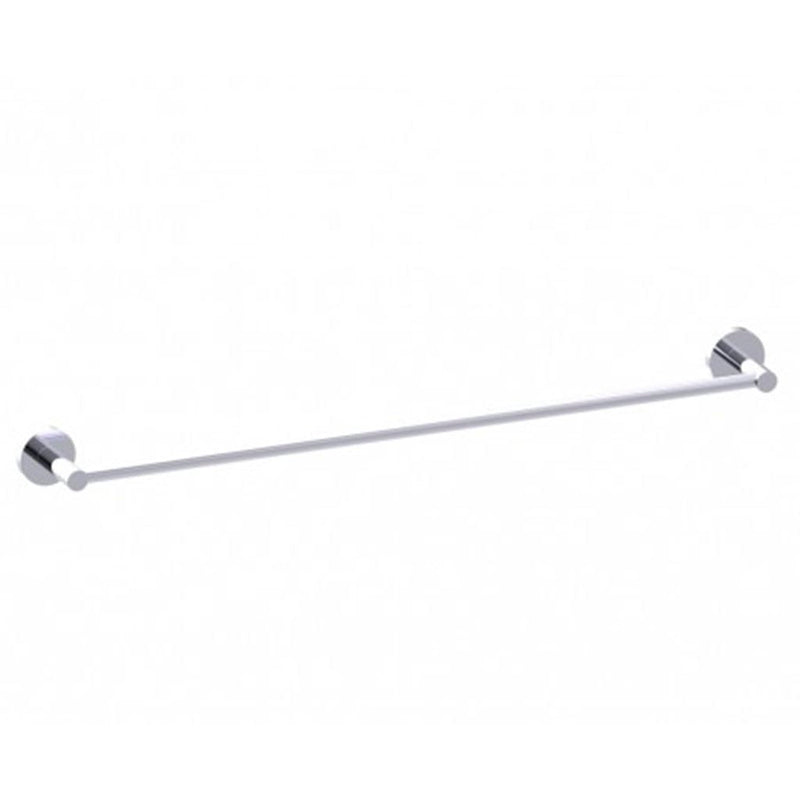 Metro Single Towel Bar - Wall Mount - 24" Brass/Polished Chrome