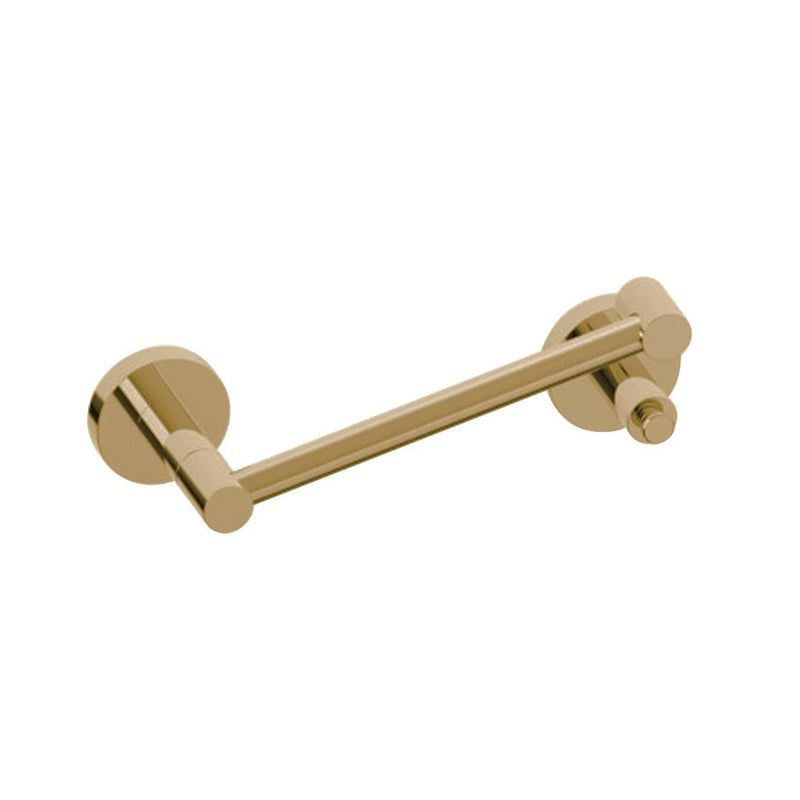 Metro Single Toilet Paper Holder - Wall Mount - 7" Brass/Satin Brass