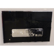 Sigma Double Flush Plate Toilet - Wall Mount - 10" Abs/Polished Chrome/Black
