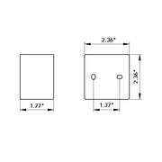 Edition 1 Hand Shower Holder - Wall Mount - 2" Brass/Polished Chrome