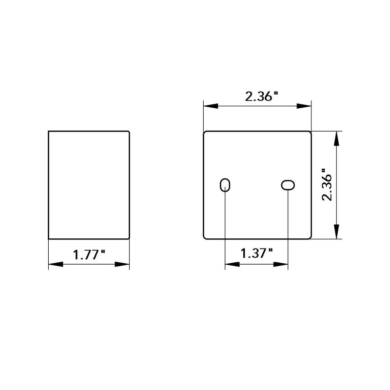 Edition 1 Hand Shower Holder - Wall Mount - 2" Brass/Polished Chrome