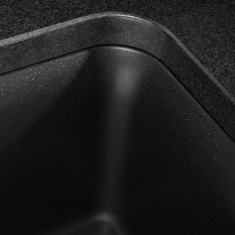 Cairn Single Bowl Kitchen Sink - Under Mount - 34" Neoroc/Matt Black