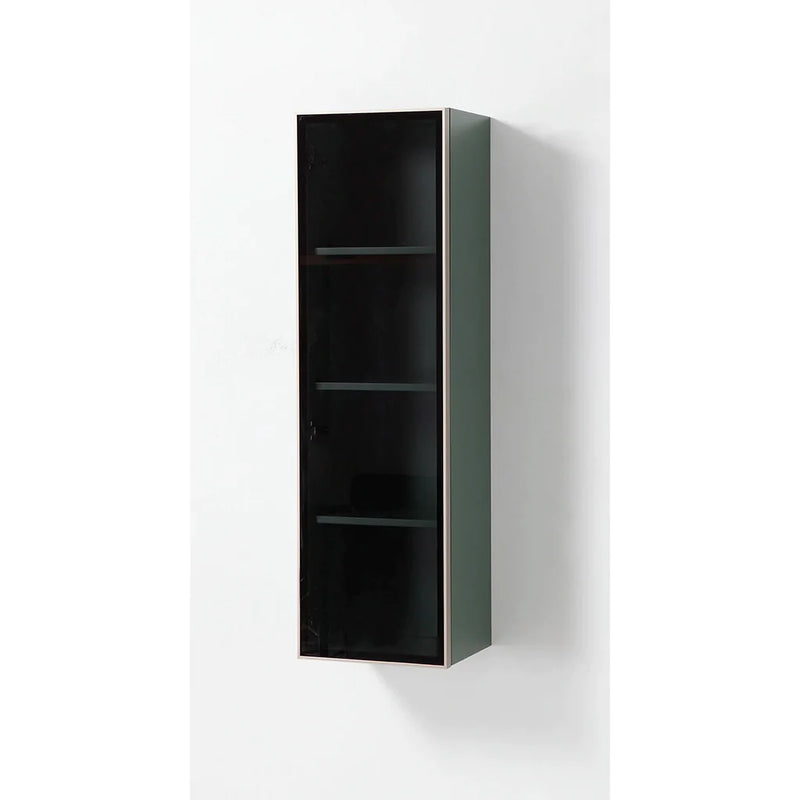 Luce Auxiliary Column - Wall Mount - 13" Wood/Forest Green