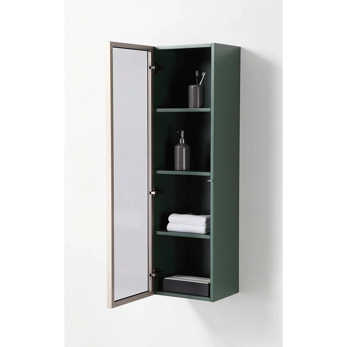 Luce Auxiliary Vanity - Wall Mount - 13" Wood/Forest Green