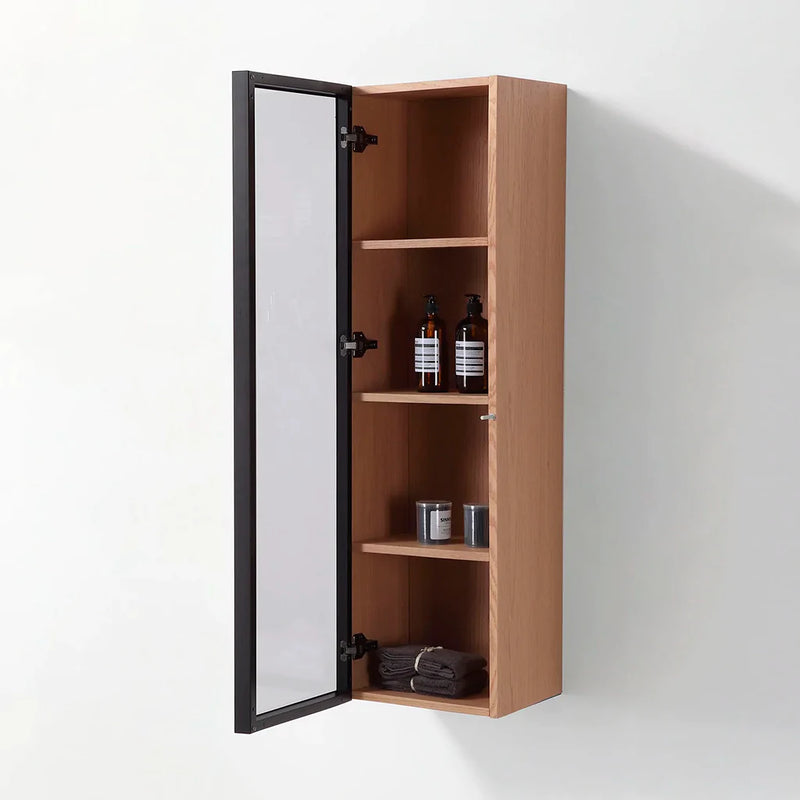 Luce Auxiliary Column - Wall Mount - 13" Wood/Whitewash Oak