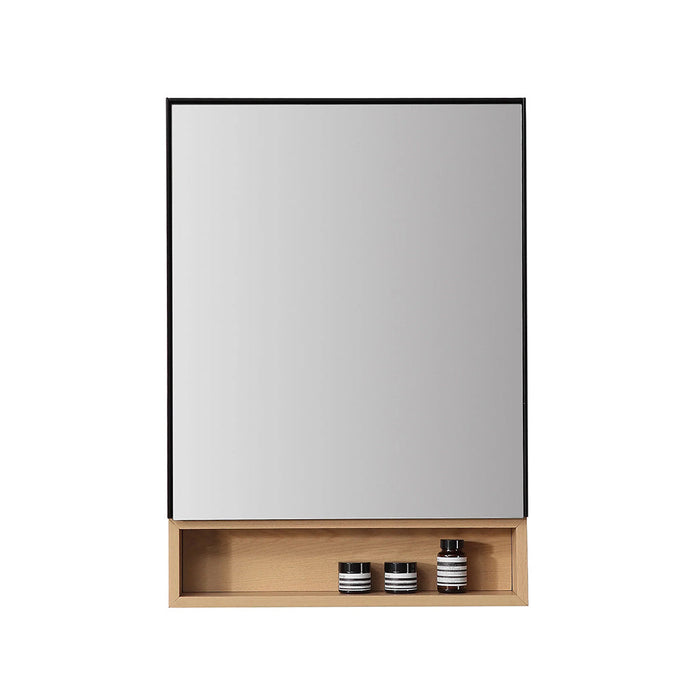 Bergen Medicine Cabinet - Wall Mount - 24" Wood/Glass/Whitewash Oak