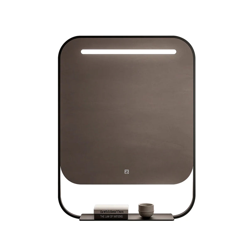 Van Vanity Mirror with LED Lighting - Wall Mount - 30" Glass/Matt Black