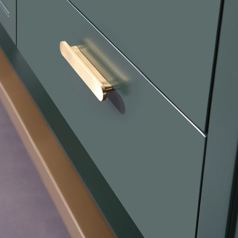 Winchester 3 Drawers and 4 Doors Bathroom Vanity with Black Quartz Sink - Floor Mount - 72" Wood/Forest Green