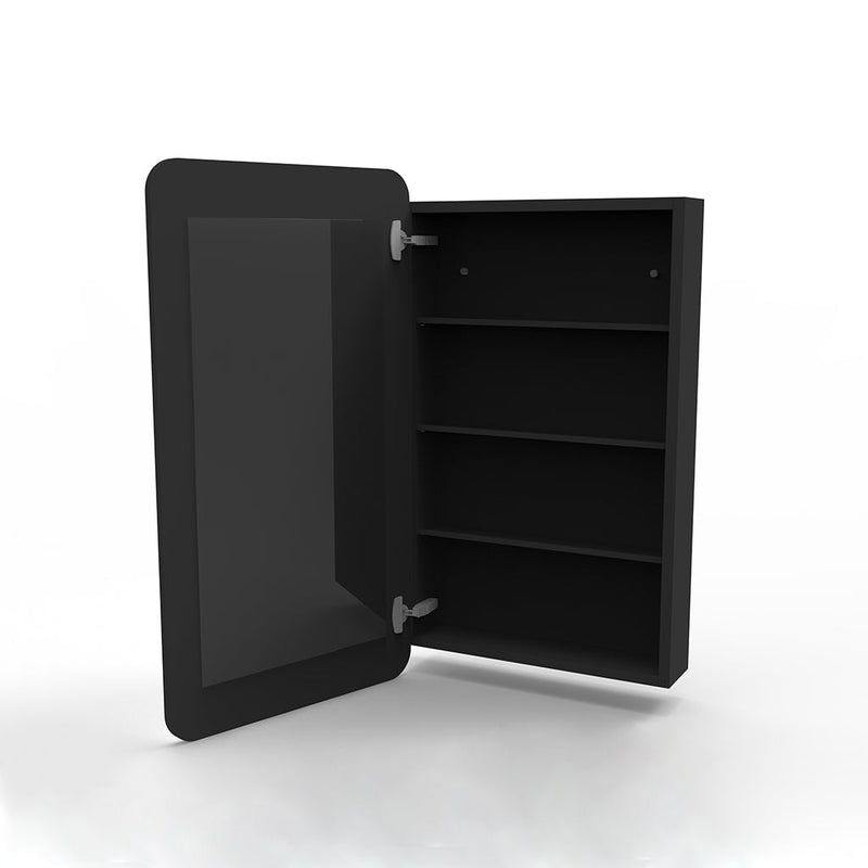 Orla Medicine Cabinet - Wall Mount - 20" Aluminum/Black