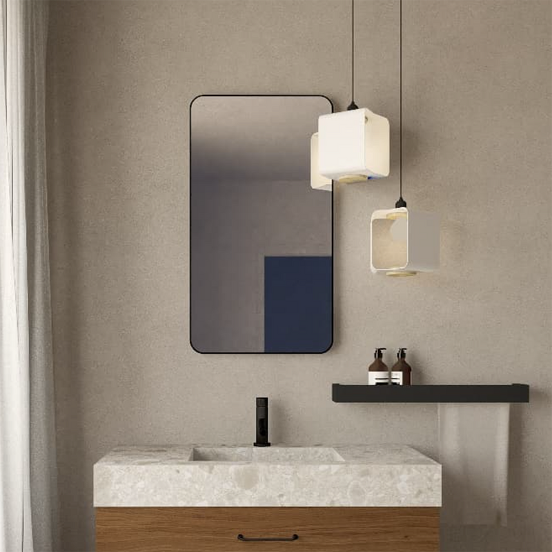 Orla Medicine Cabinet - Wall Mount - 20" Aluminum/Black