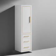 City Auxiliary Vanity - Wall Mount - 20" Wood/Matt White